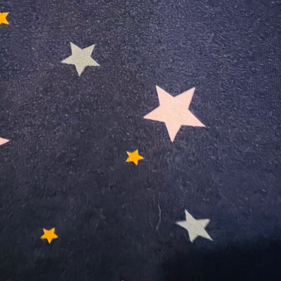 Simply Vera Verawang Sz. Small-Pajama Long Sleeve Set-1/4 Button up -Navy/Pink - Picture 7 of 15